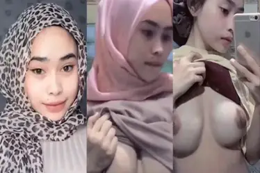 Ukhti Hijab Pink Pamer Tubuh Mulus Di Kamar